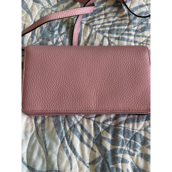 Marc Jacobs Gotham Crossbody Wallet on Strap Bag Leather  Pink Fleur, $398 - Picture 3 of 10